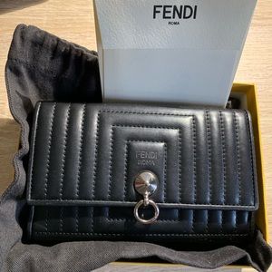 Fendi Black Leather Wallet